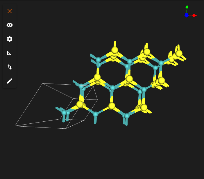 MoS2 Twisted Bilayer, 0 degrees Result Material, 0 degrees