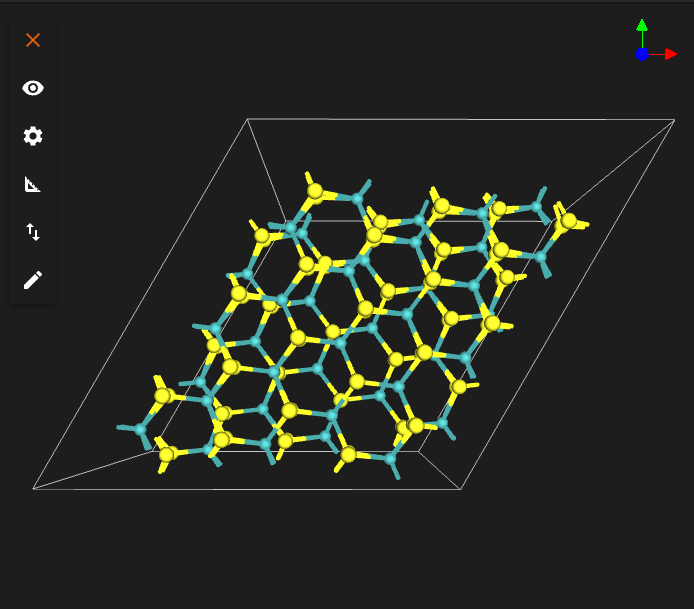 MoS2 Twisted Bilayer, 13 degrees Result Material, 13 degrees