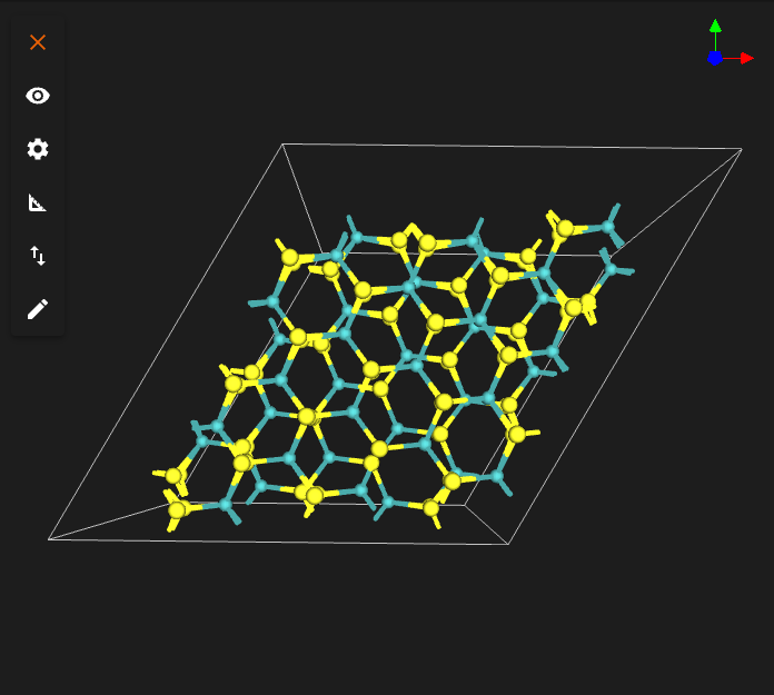 MoS2 Twisted Bilayer, 47 degrees Result Material, 47 degrees